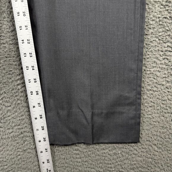 Zanella Pants Mens 35x31 Gray Devon Classic Fit Dress Trousers Wool Formal - Picture 11 of 13